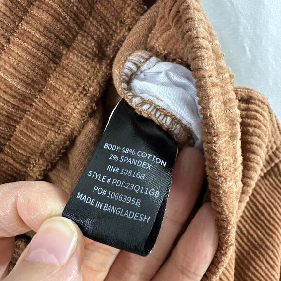 RSQ Corduroy Copper Drawstring Pull On Shorts Mens Size XS Pockets Fall Casual - Picture 6 of 8